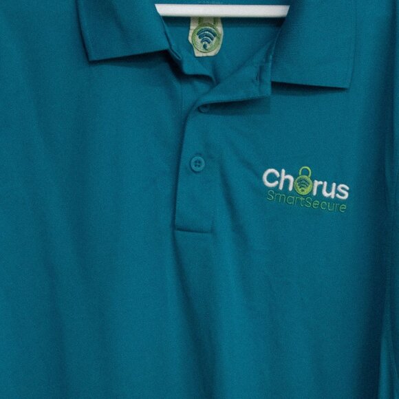 Sport-Tek Chorus SmartSecure Teal Polo Shirt 2XL - Picture 3 of 8